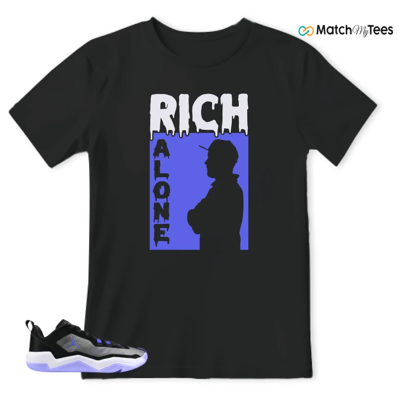 NIKE JORDAN ONE TAKE 4 PF PURPLE BLACK SNEAKER Matching Tees t-shirt
