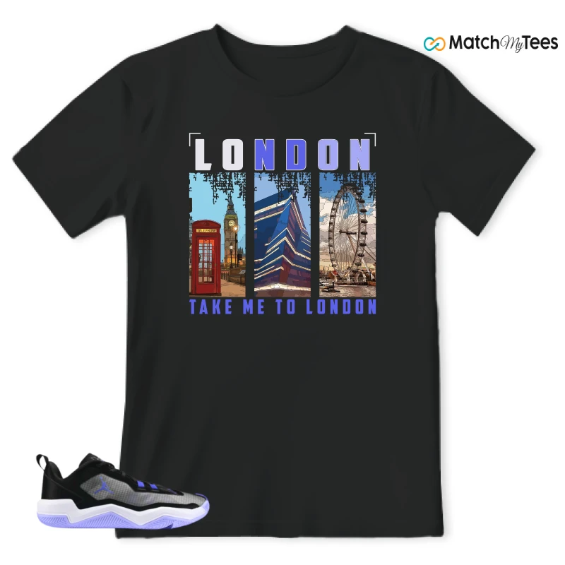 NIKE JORDAN ONE TAKE 4 PF PURPLE BLACK SNEAKER Matching Tees t-shirt