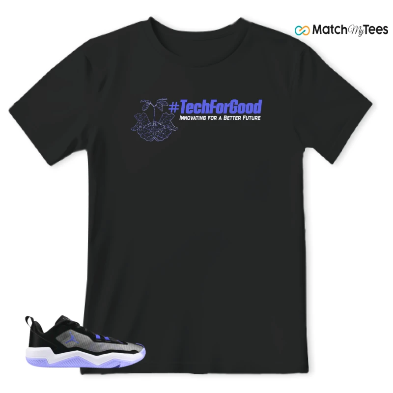 NIKE JORDAN ONE TAKE 4 PF PURPLE BLACK SNEAKER Matching Tees t-shirt