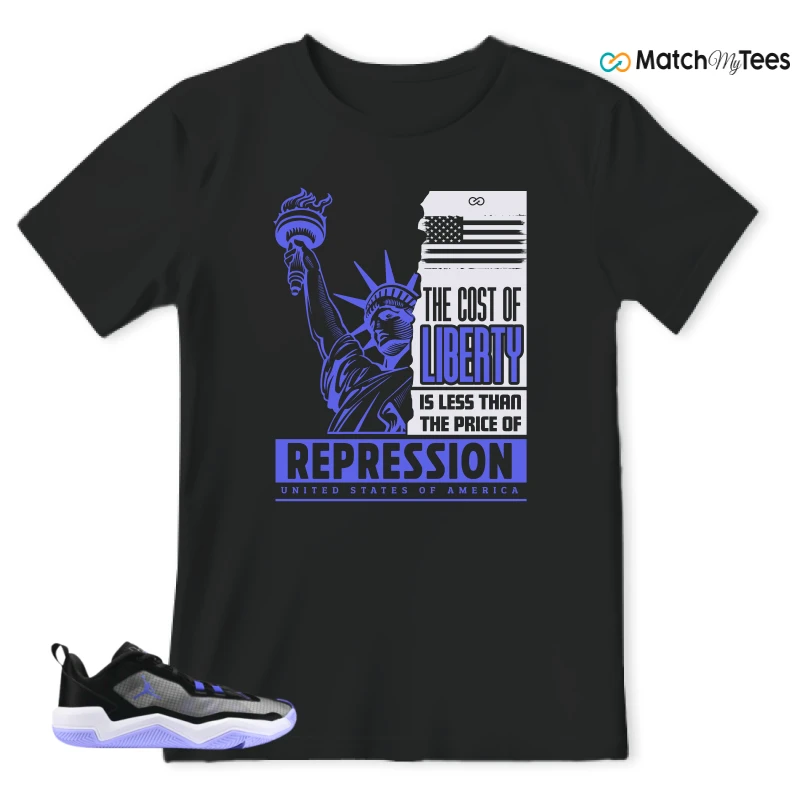NIKE JORDAN ONE TAKE 4 PF PURPLE BLACK SNEAKER Matching Tees t-shirt