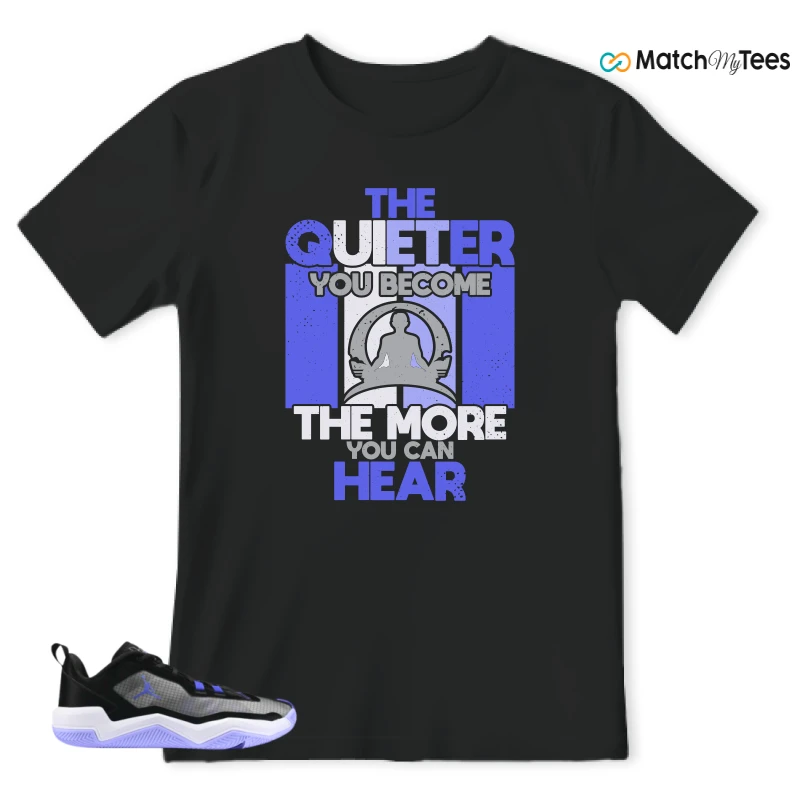 NIKE JORDAN ONE TAKE 4 PF PURPLE BLACK SNEAKER Matching Tees t-shirt