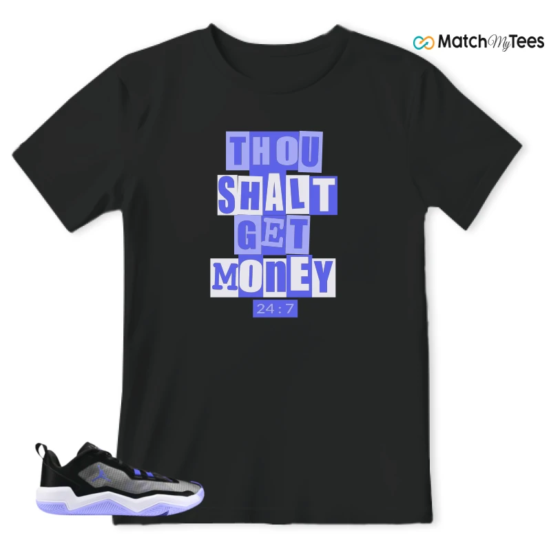NIKE JORDAN ONE TAKE 4 PF PURPLE BLACK SNEAKER Matching Tees t-shirt