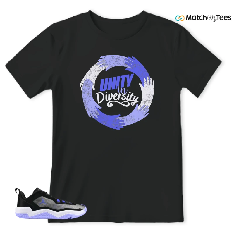 NIKE JORDAN ONE TAKE 4 PF PURPLE BLACK SNEAKER Matching Tees t-shirt
