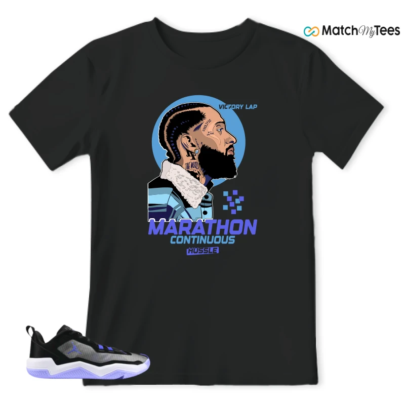 NIKE JORDAN ONE TAKE 4 PF PURPLE BLACK SNEAKER Matching Tees t-shirt