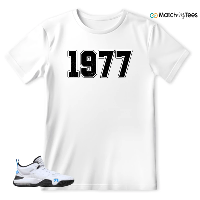 NIKE JORDAN STAY LOYAL 2 WHITE BLACK BLUE SNEAKER Matching Tees t-shirt