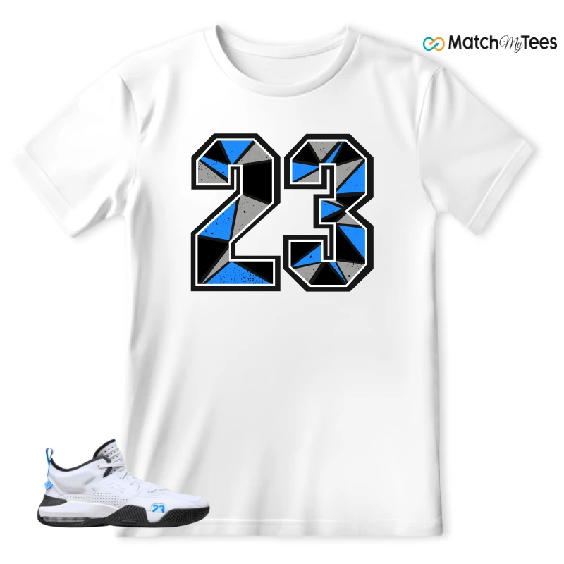NIKE JORDAN STAY LOYAL 2 WHITE BLACK BLUE SNEAKER Matching Tees t-shirt