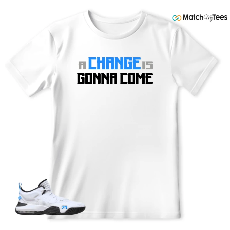 NIKE JORDAN STAY LOYAL 2 WHITE BLACK BLUE SNEAKER Matching Tees t-shirt