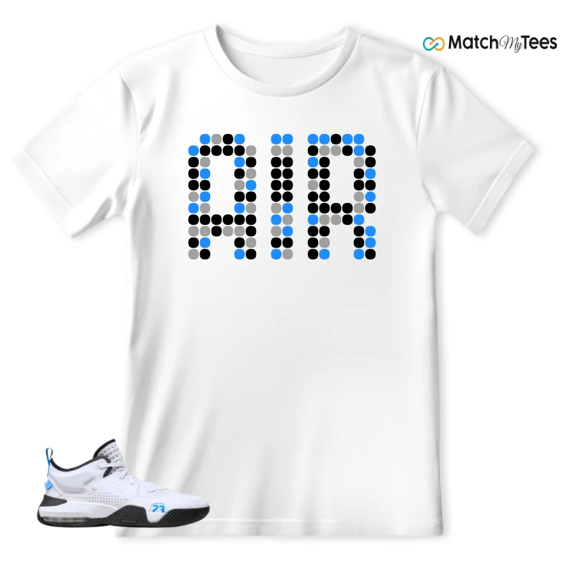 NIKE JORDAN STAY LOYAL 2 WHITE BLACK BLUE SNEAKER Matching Tees t-shirt