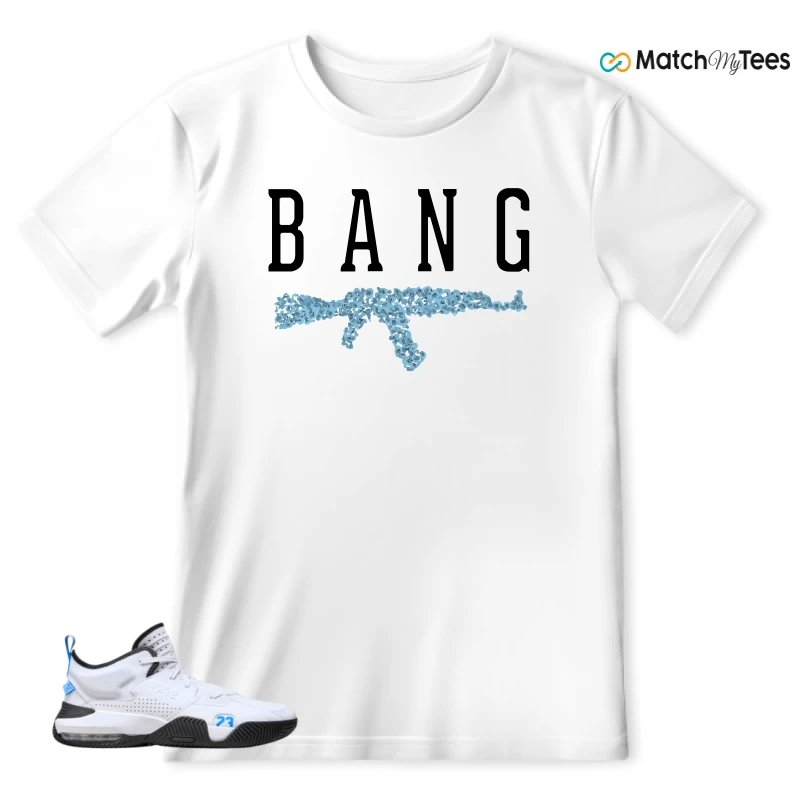 NIKE JORDAN STAY LOYAL 2 WHITE BLACK BLUE SNEAKER Matching Tees t-shirt