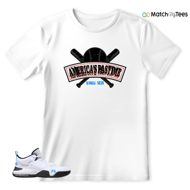 NIKE JORDAN STAY LOYAL 2 WHITE BLACK BLUE SNEAKER Matching Tees t-shirt