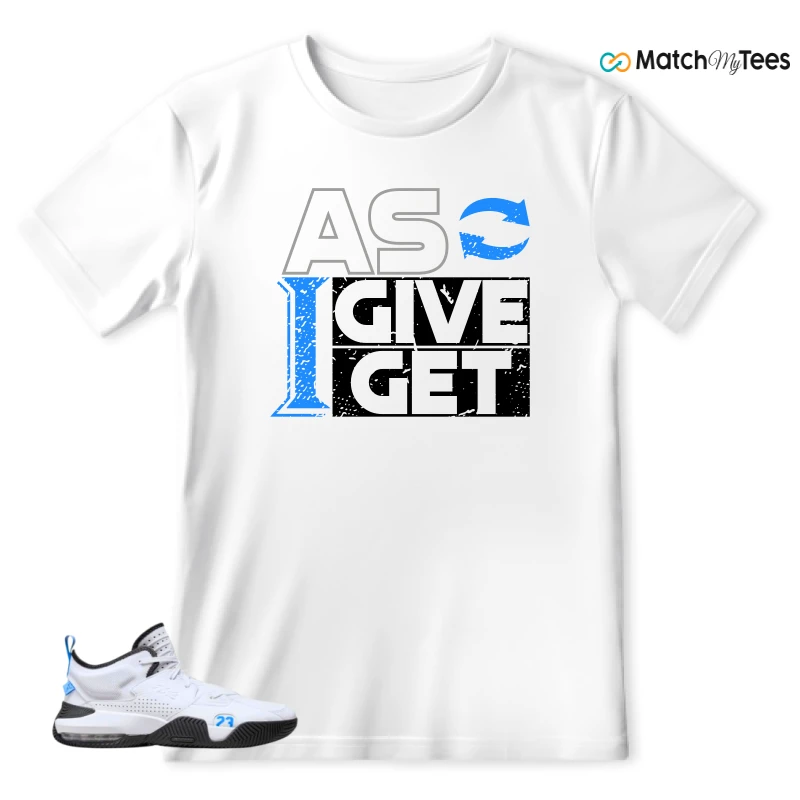 NIKE JORDAN STAY LOYAL 2 WHITE BLACK BLUE SNEAKER Matching Tees t-shirt