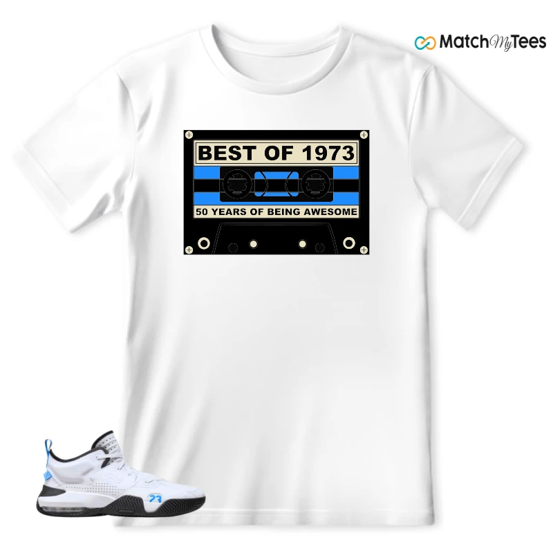 NIKE JORDAN STAY LOYAL 2 WHITE BLACK BLUE SNEAKER Matching Tees t-shirt