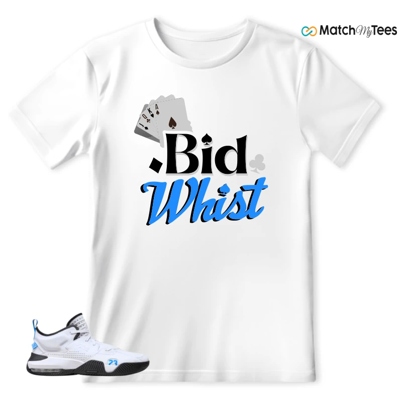 NIKE JORDAN STAY LOYAL 2 WHITE BLACK BLUE SNEAKER Matching Tees t-shirt