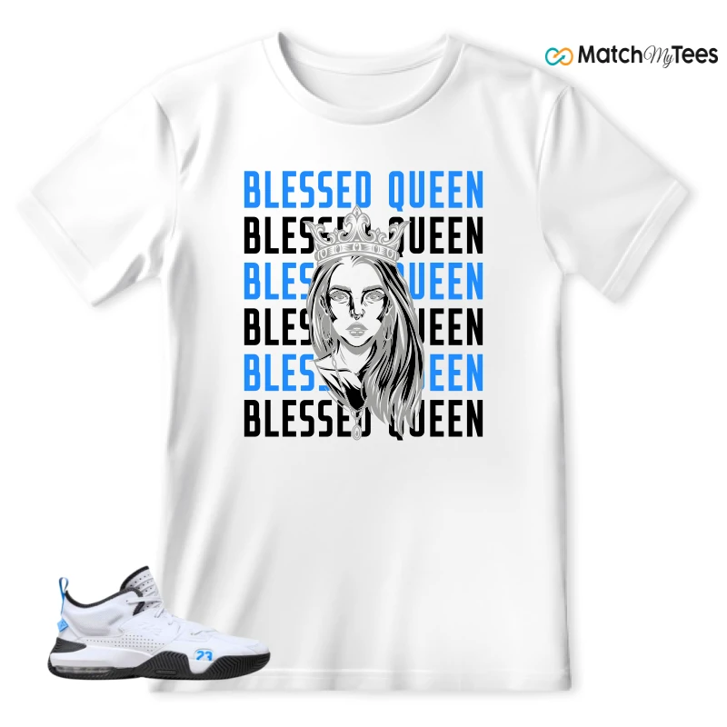 Blessed Queen White matching T-shirt T-shirt