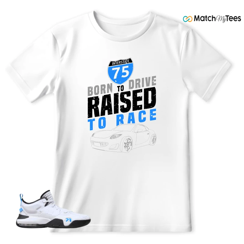 NIKE JORDAN STAY LOYAL 2 WHITE BLACK BLUE SNEAKER Matching Tees t-shirt