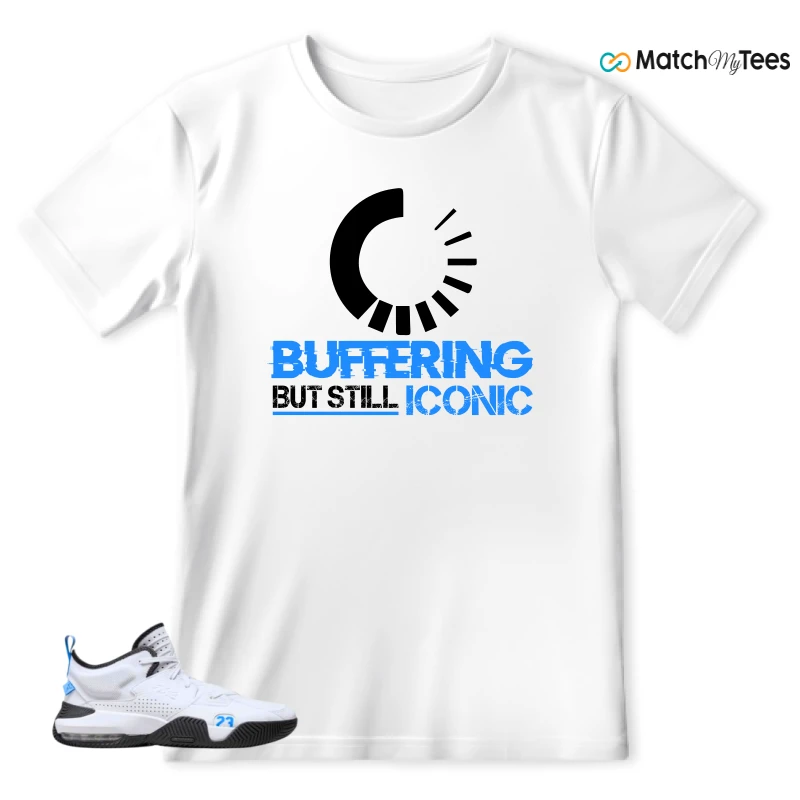 NIKE JORDAN STAY LOYAL 2 WHITE BLACK BLUE SNEAKER Matching Tees t-shirt