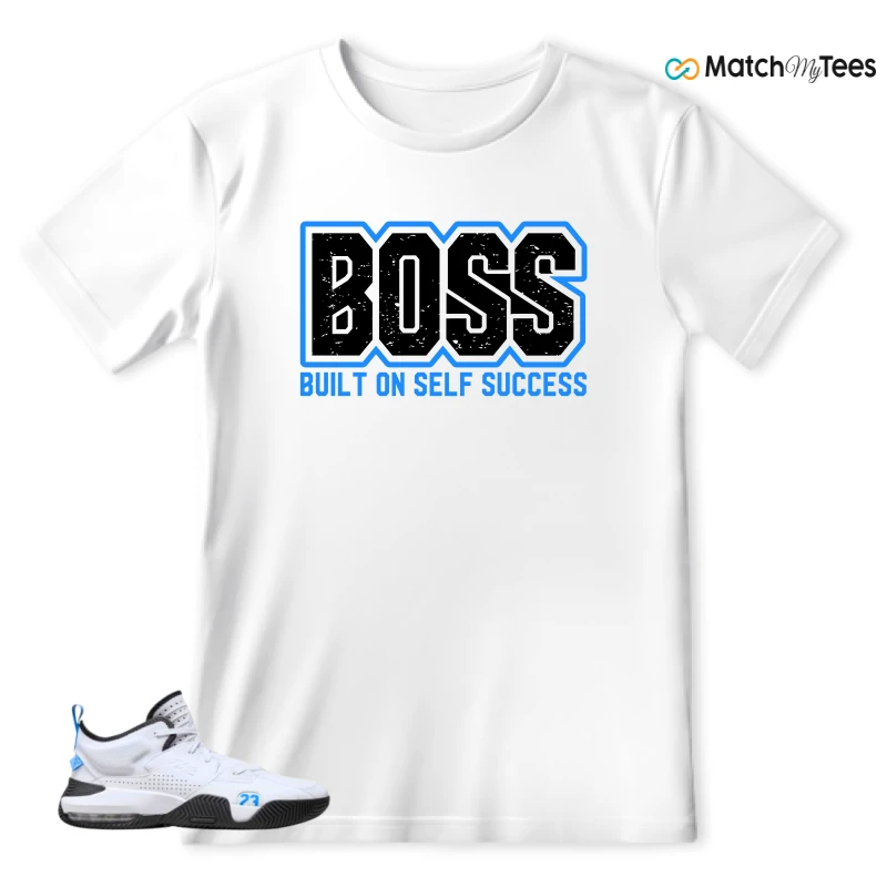 NIKE JORDAN STAY LOYAL 2 WHITE BLACK BLUE SNEAKER Matching Tees t-shirt