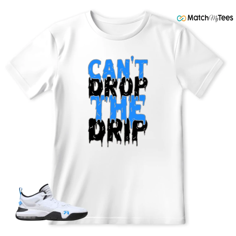 NIKE JORDAN STAY LOYAL 2 WHITE BLACK BLUE SNEAKER Matching Tees t-shirt