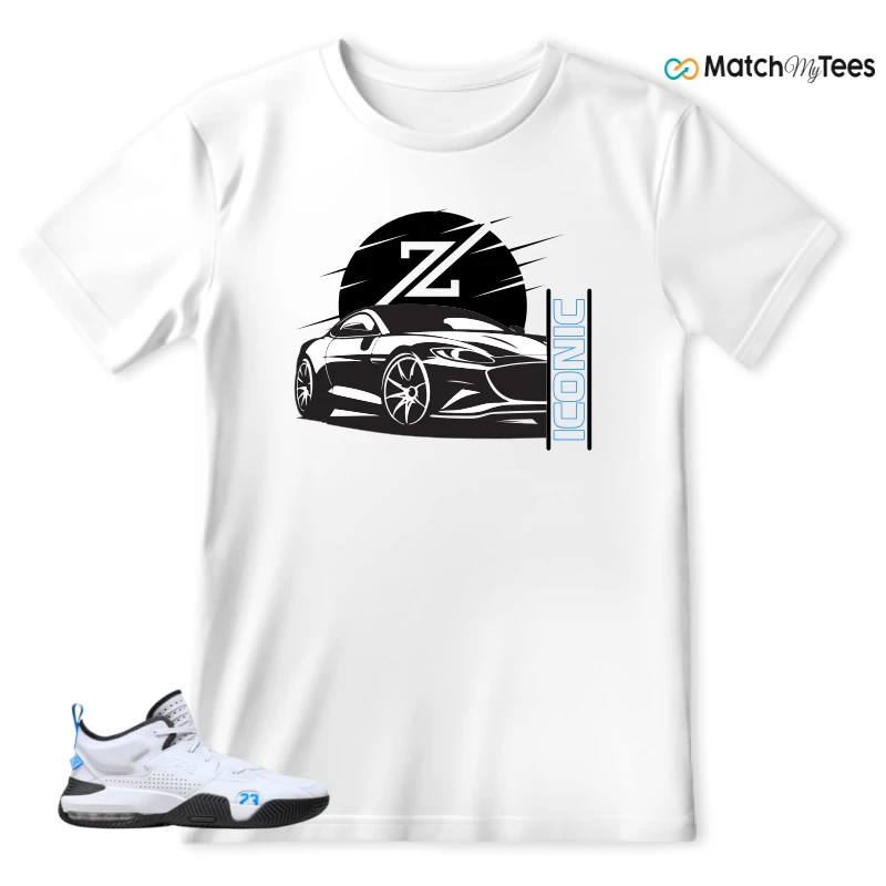 NIKE JORDAN STAY LOYAL 2 WHITE BLACK BLUE SNEAKER Matching Tees t-shirt