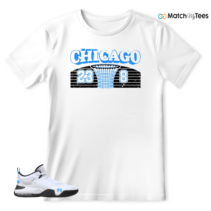 NIKE JORDAN STAY LOYAL 2 WHITE BLACK BLUE SNEAKER Matching Tees t-shirt