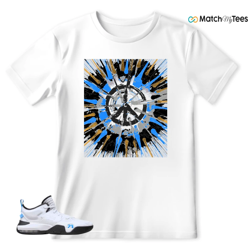 Contemporary Modern Art White matching T-shirt T-shirt