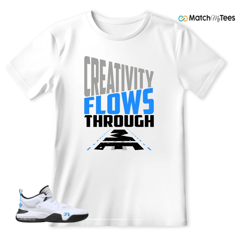 Creativity Flows Through Me White matching T-shirt T-shirt
