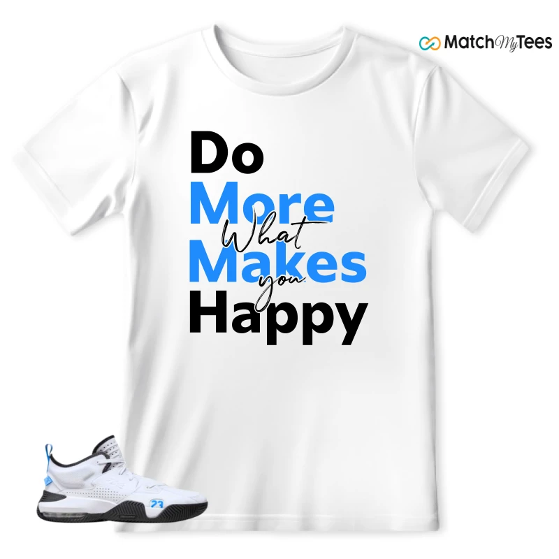 NIKE JORDAN STAY LOYAL 2 WHITE BLACK BLUE SNEAKER Matching Tees t-shirt