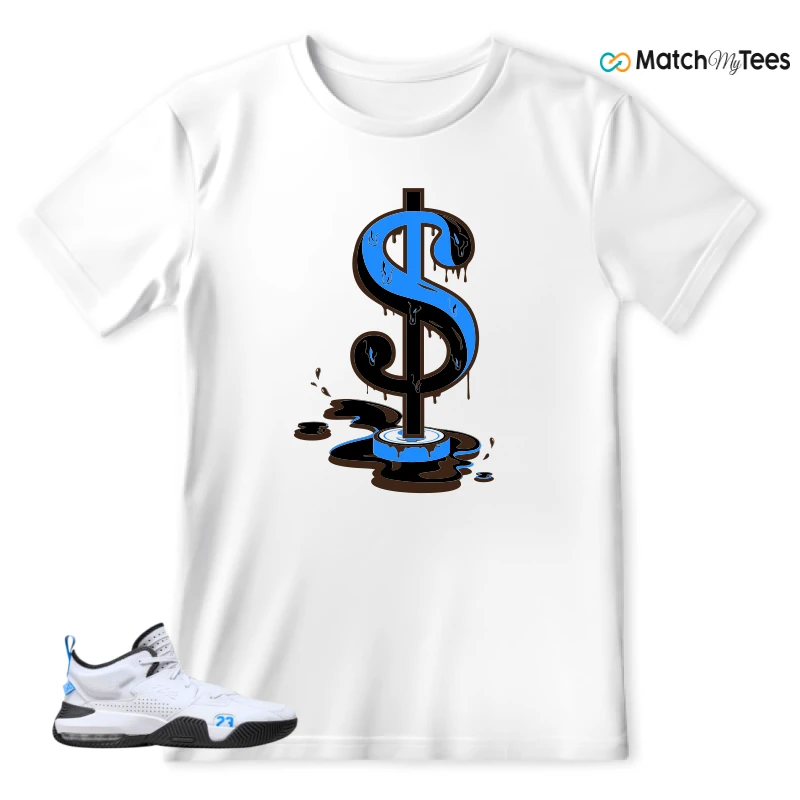 NIKE JORDAN STAY LOYAL 2 WHITE BLACK BLUE SNEAKER Matching Tees t-shirt