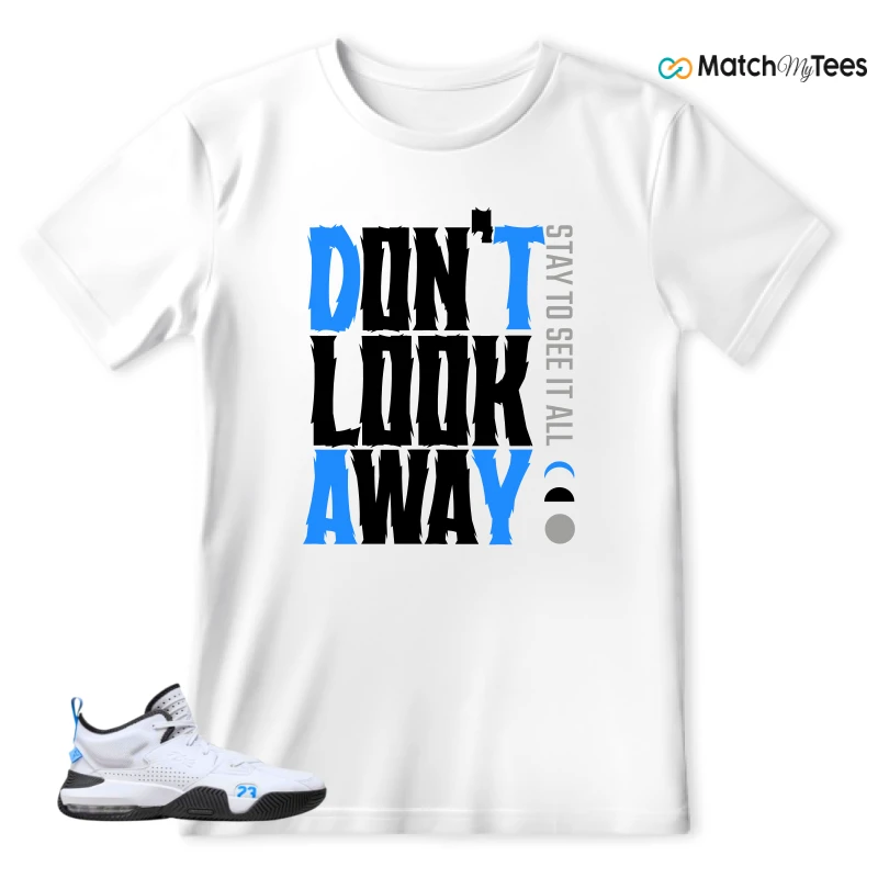 NIKE JORDAN STAY LOYAL 2 WHITE BLACK BLUE SNEAKER Matching Tees t-shirt
