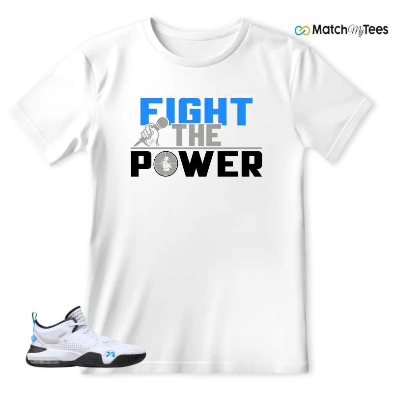 NIKE JORDAN STAY LOYAL 2 WHITE BLACK BLUE SNEAKER Matching Tees t-shirt