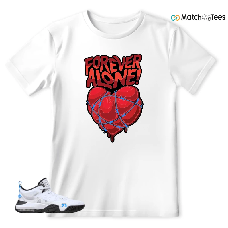 NIKE JORDAN STAY LOYAL 2 WHITE BLACK BLUE SNEAKER Matching Tees t-shirt