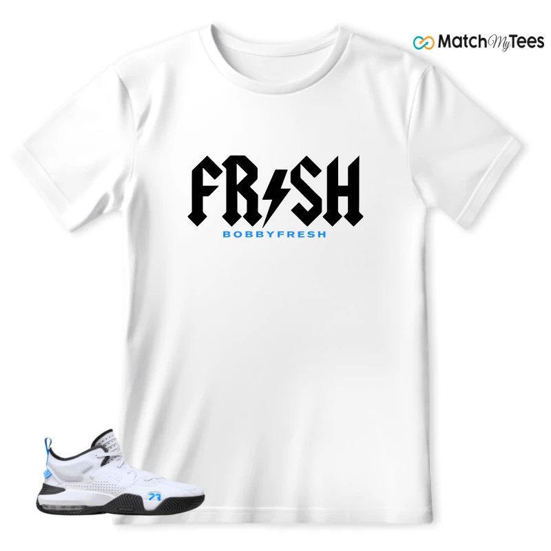 NIKE JORDAN STAY LOYAL 2 WHITE BLACK BLUE SNEAKER Matching Tees t-shirt
