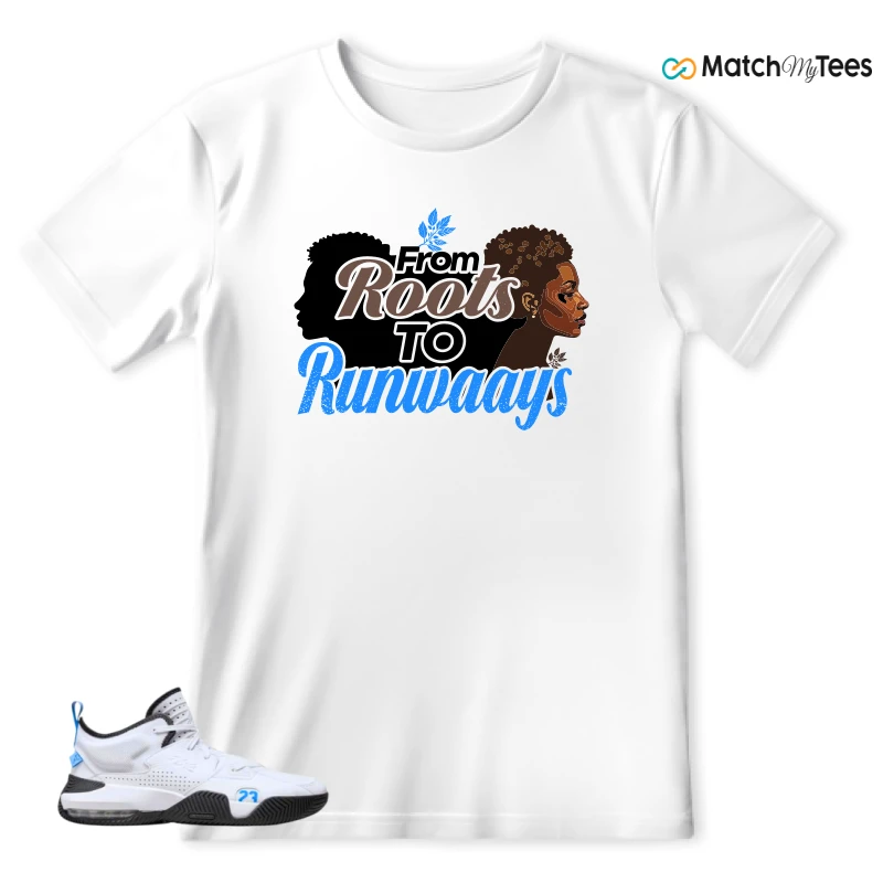 NIKE JORDAN STAY LOYAL 2 WHITE BLACK BLUE SNEAKER Matching Tees t-shirt