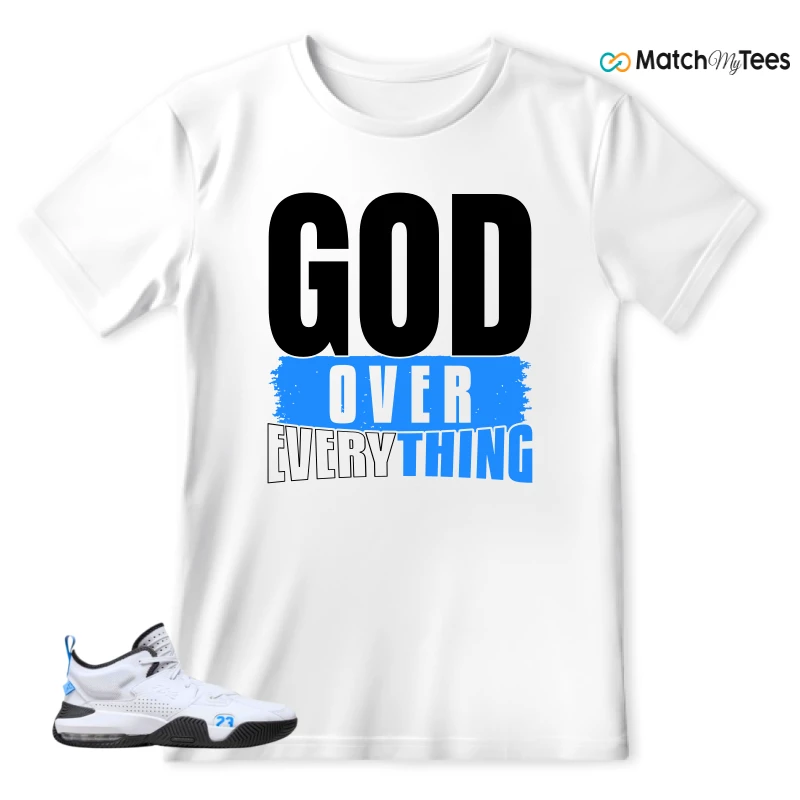 NIKE JORDAN STAY LOYAL 2 WHITE BLACK BLUE SNEAKER Matching Tees t-shirt