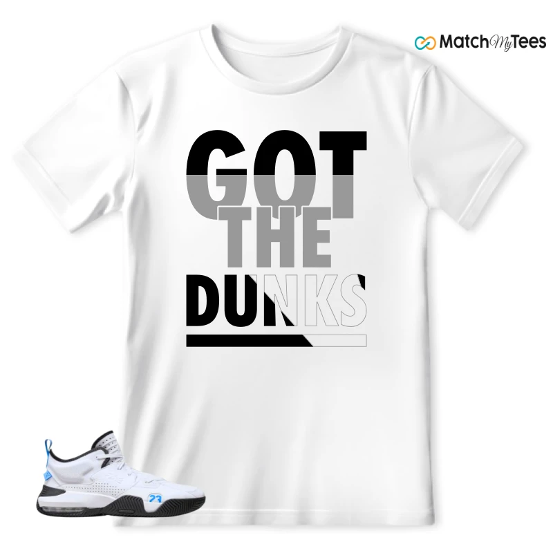NIKE JORDAN STAY LOYAL 2 WHITE BLACK BLUE SNEAKER Matching Tees t-shirt