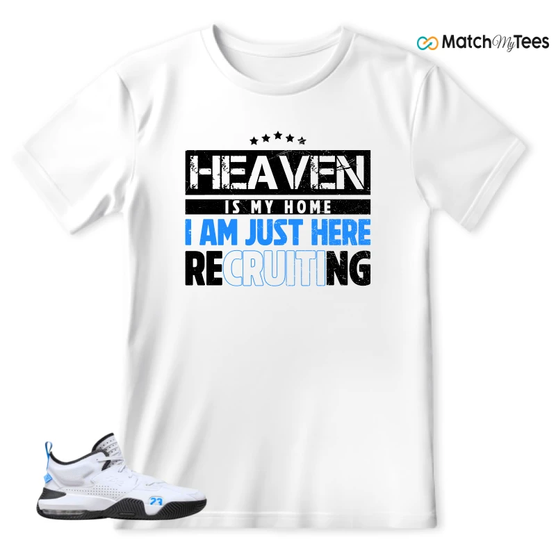 NIKE JORDAN STAY LOYAL 2 WHITE BLACK BLUE SNEAKER Matching Tees t-shirt