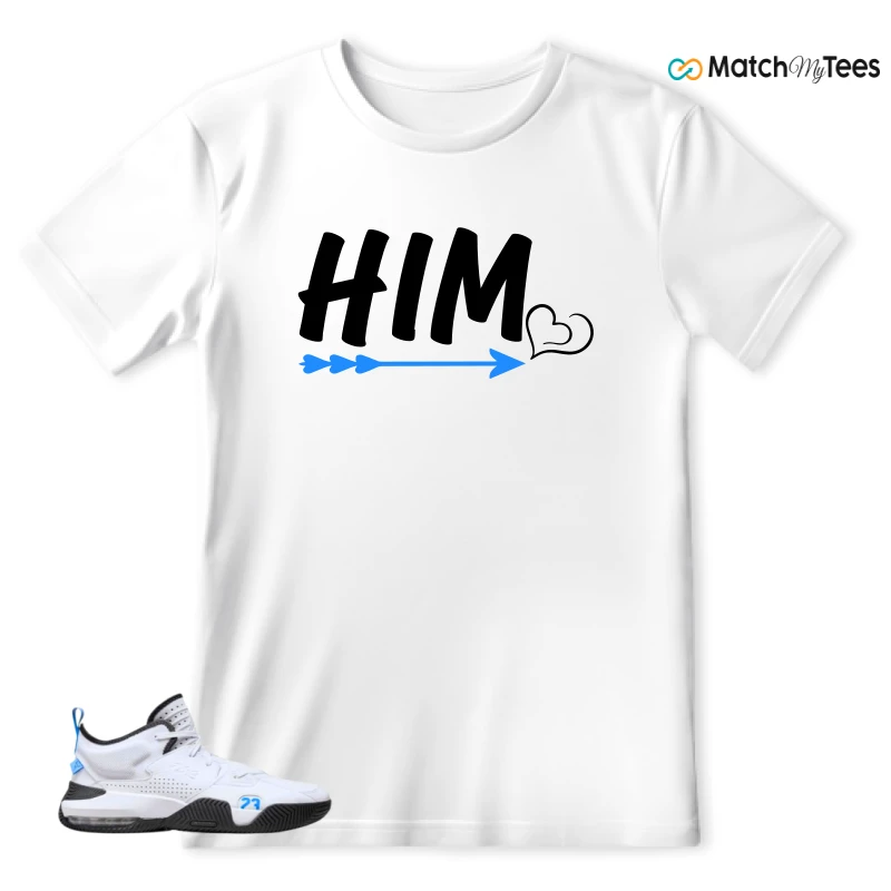 NIKE JORDAN STAY LOYAL 2 WHITE BLACK BLUE SNEAKER Matching Tees t-shirt