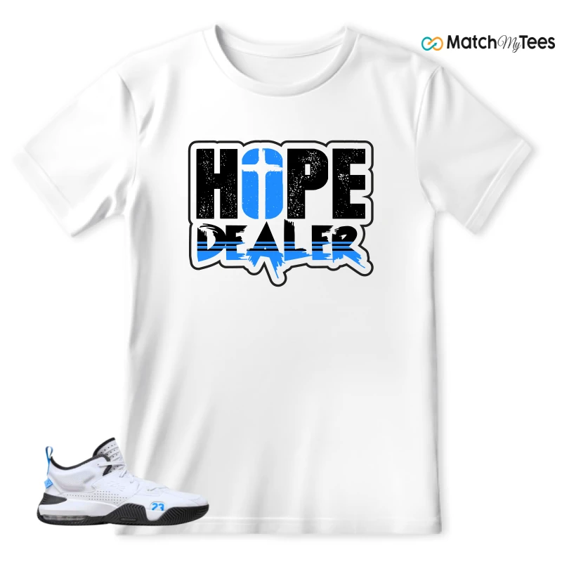 NIKE JORDAN STAY LOYAL 2 WHITE BLACK BLUE SNEAKER Matching Tees t-shirt