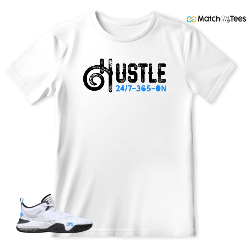 Hustle 247 White matching T-shirt T-shirt