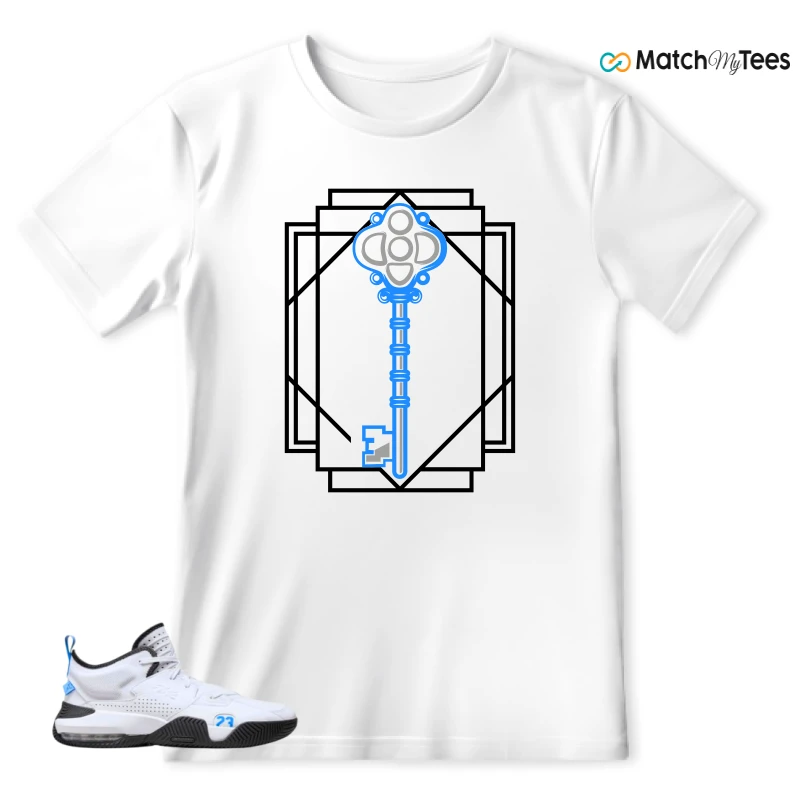 NIKE JORDAN STAY LOYAL 2 WHITE BLACK BLUE SNEAKER Matching Tees t-shirt