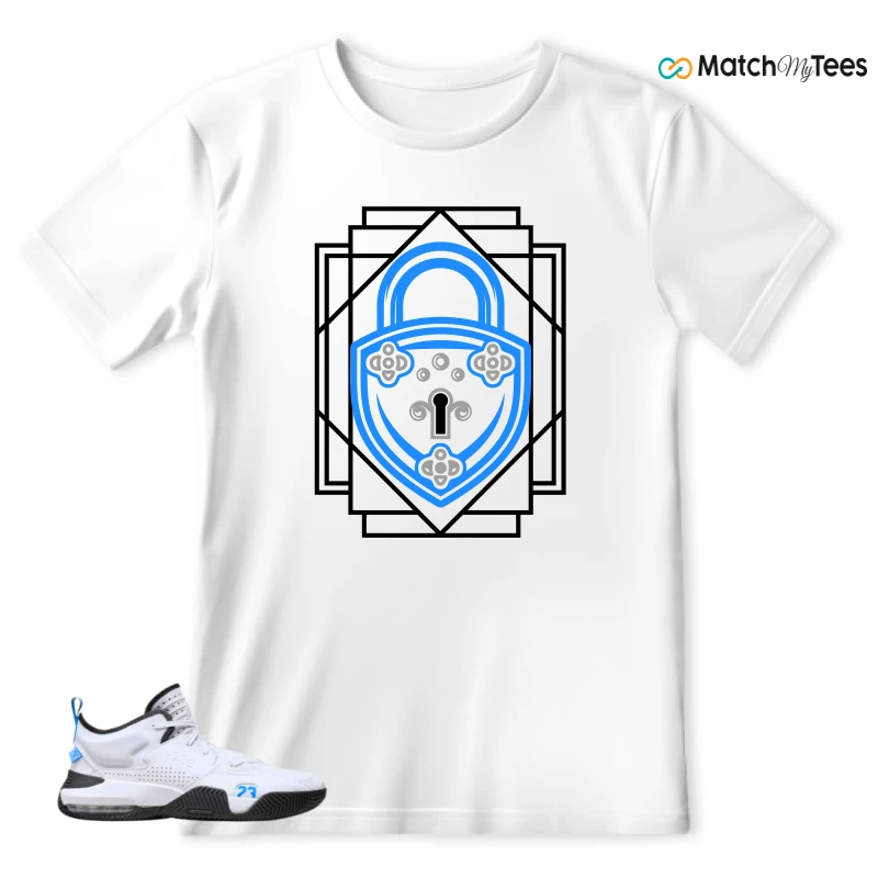 NIKE JORDAN STAY LOYAL 2 WHITE BLACK BLUE SNEAKER Matching Tees t-shirt