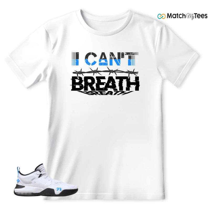 NIKE JORDAN STAY LOYAL 2 WHITE BLACK BLUE SNEAKER Matching Tees t-shirt