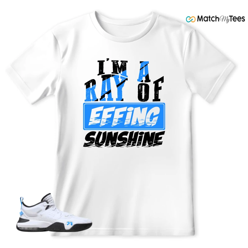 NIKE JORDAN STAY LOYAL 2 WHITE BLACK BLUE SNEAKER Matching Tees t-shirt