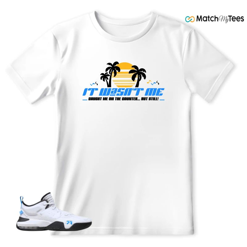 NIKE JORDAN STAY LOYAL 2 WHITE BLACK BLUE SNEAKER Matching Tees t-shirt