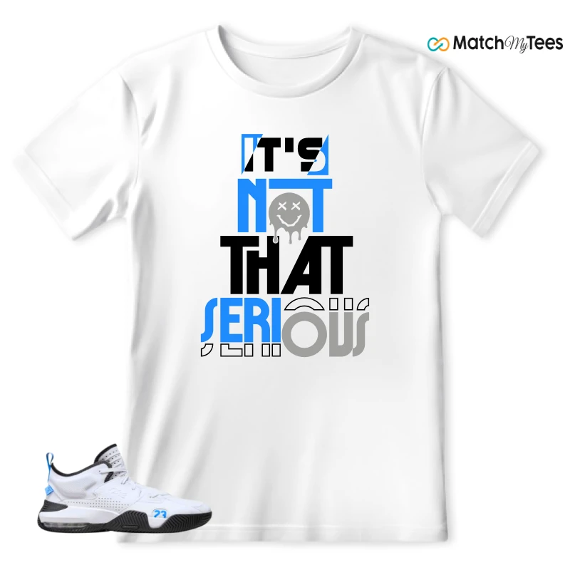 NIKE JORDAN STAY LOYAL 2 WHITE BLACK BLUE SNEAKER Matching Tees t-shirt