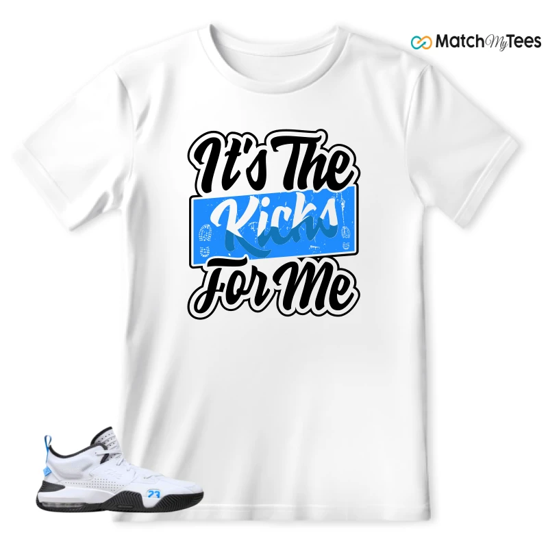 NIKE JORDAN STAY LOYAL 2 WHITE BLACK BLUE SNEAKER Matching Tees t-shirt