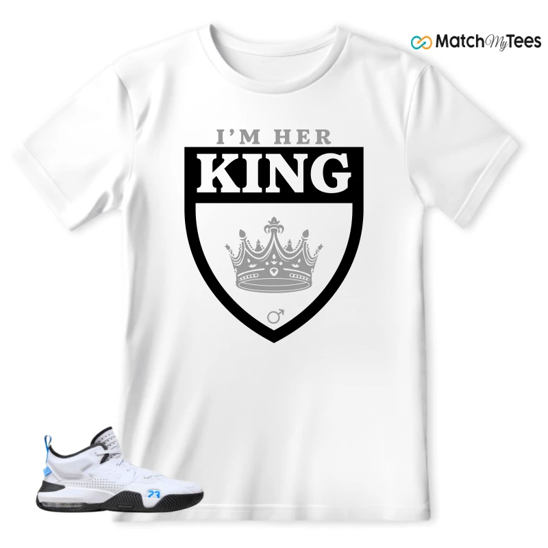 NIKE JORDAN STAY LOYAL 2 WHITE BLACK BLUE SNEAKER Matching Tees t-shirt