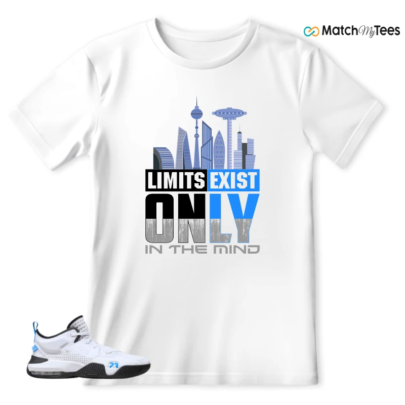 NIKE JORDAN STAY LOYAL 2 WHITE BLACK BLUE SNEAKER Matching Tees t-shirt