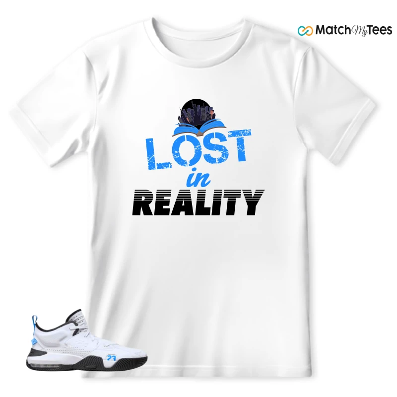 NIKE JORDAN STAY LOYAL 2 WHITE BLACK BLUE SNEAKER Matching Tees t-shirt