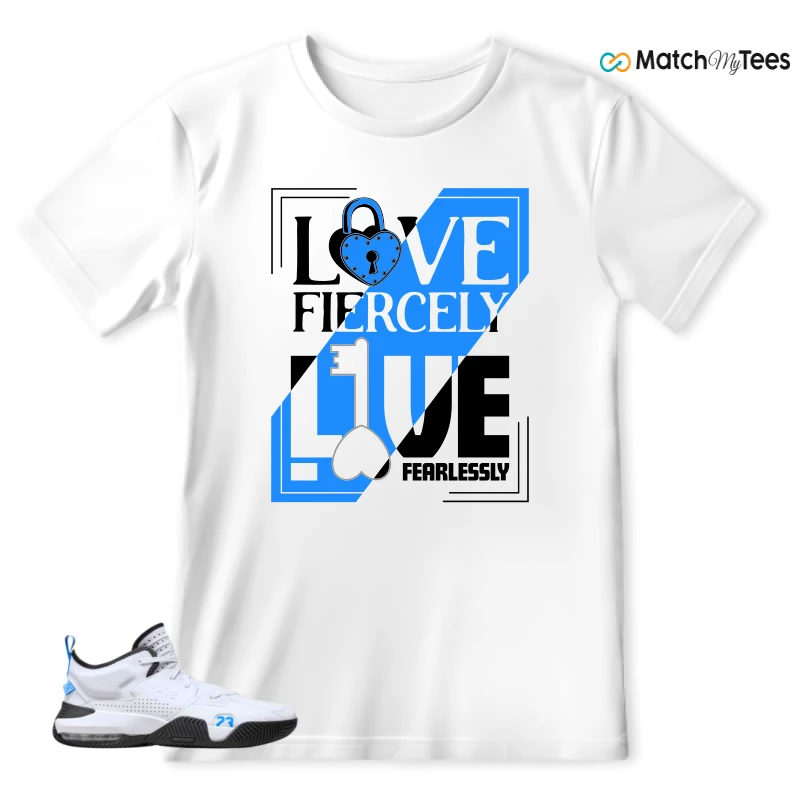 Love Fiercely White matching T-shirt T-shirt